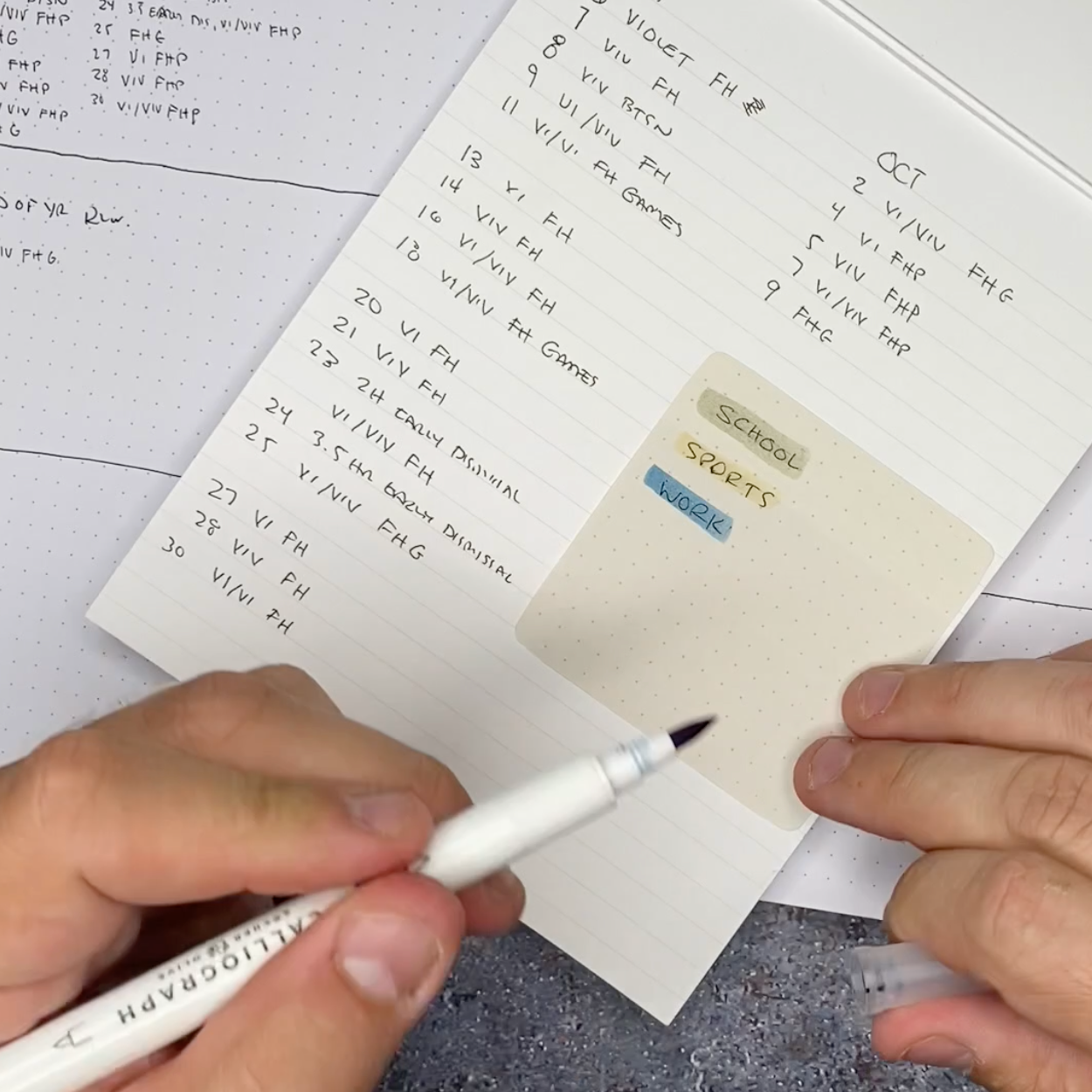 Bullet Journal For Productivity: How To Use Color Coded Monthly Logs ...