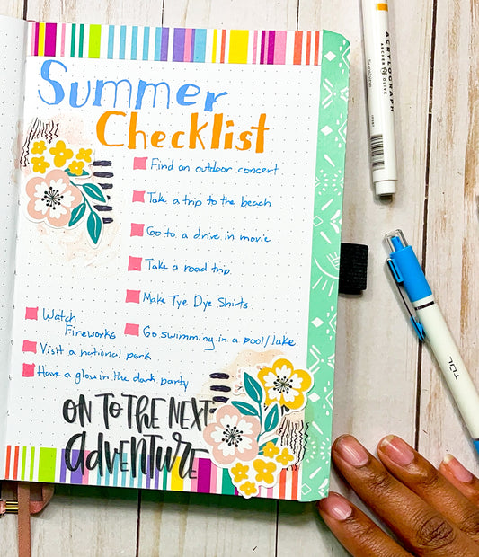 How to Create A Quick Summer Checklist In Your Bullet Journal