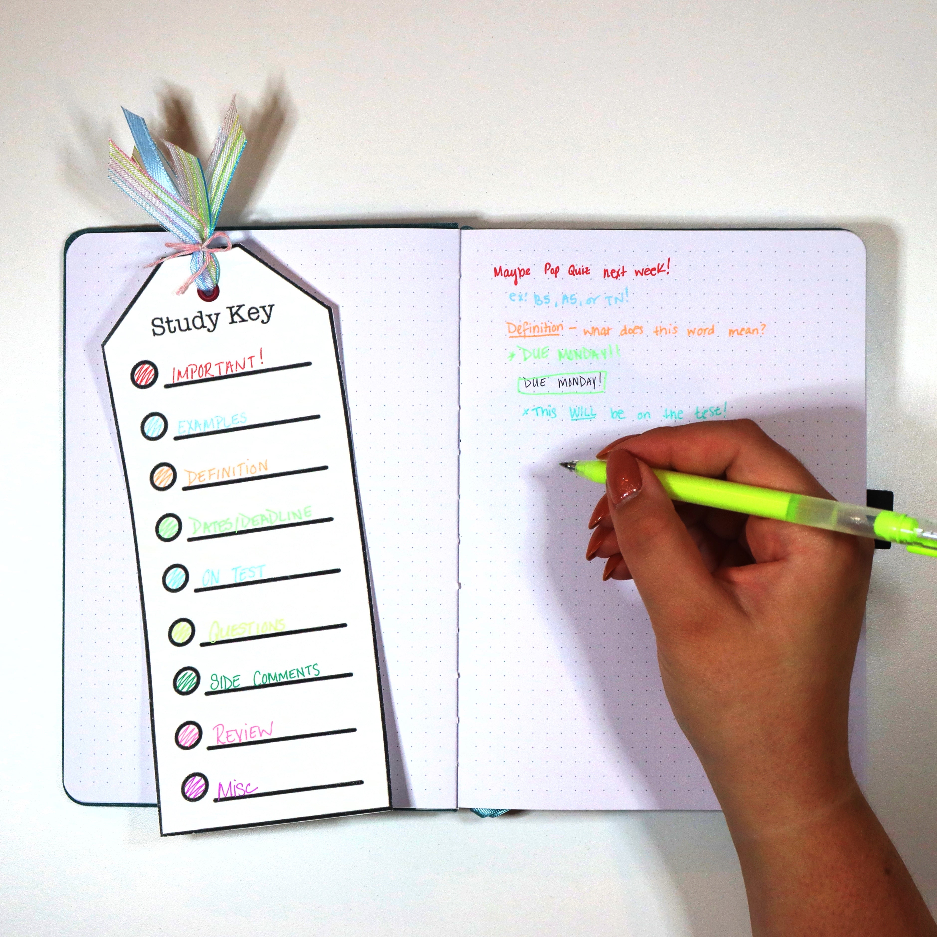 How To Make A Bookmark Key To Help With Studying – Archer and Olive