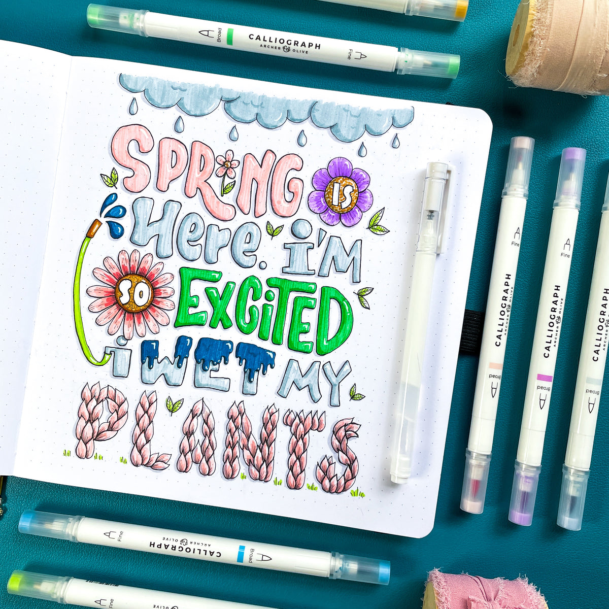 How To Add Easy Doodles To Your Lettering + Quote Pages – Archer and Olive