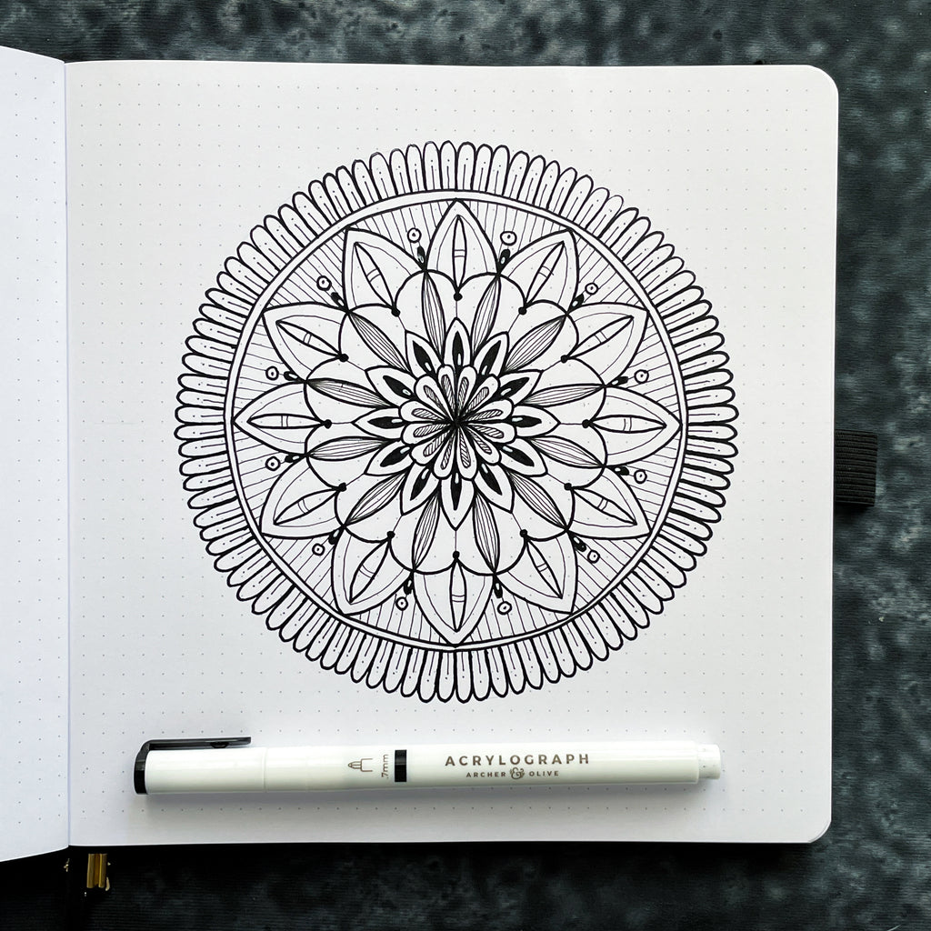 Simple Mandala Tutorial How To Draw A Simple Mandala Step By Step