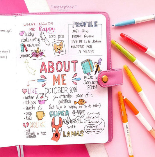 How To Create An About Me Page In Your Bullet Journal