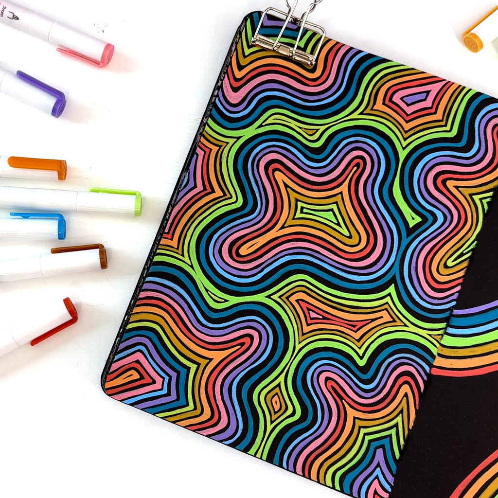 Premium Photo  Colored pencils drawing rainbow