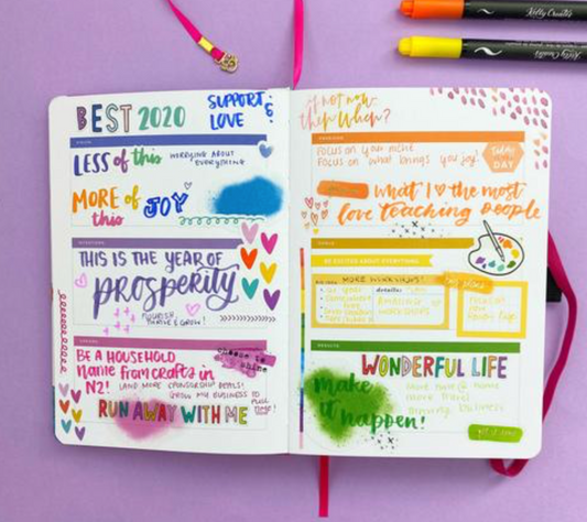 Setting your 2020 Intentions in your A&O and Amy Tangerine Planner