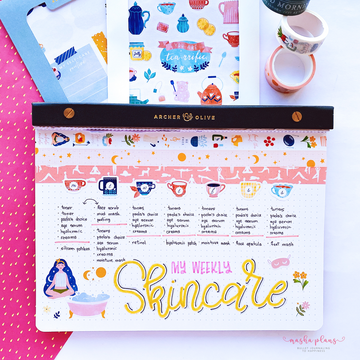 How To Plan And Track Your Skincare In Your Journal – Archer and Olive