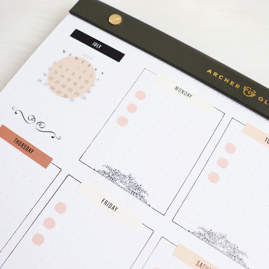 Notepad Planning: How To Create A Simple Weekly Spread (IN DUTCH)
