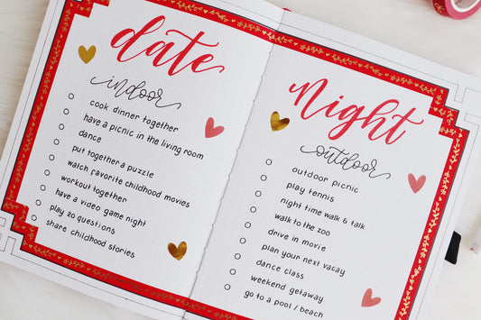 How To Create A Bullet Journal Date Night Ideas Spread + 18 Date Night Ideas!