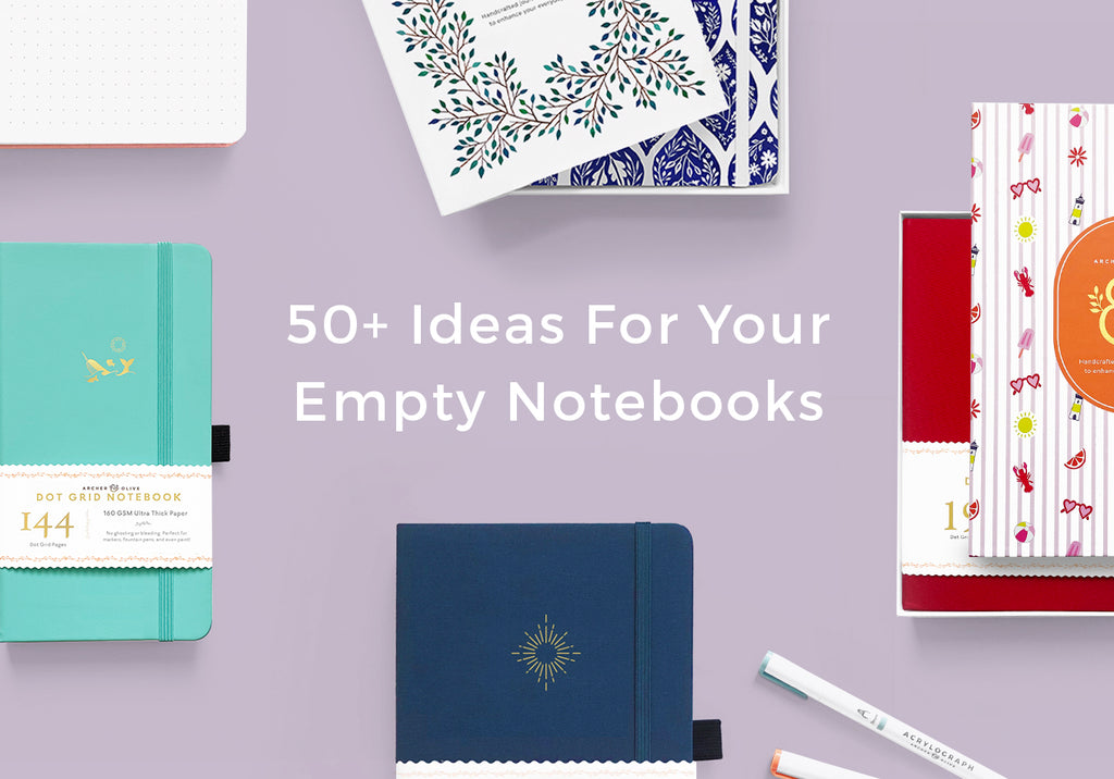 Empty Notebook Ideas: 20 Cute Things to Do with a Notebook