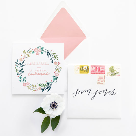Free Printable - 'Will You Be My Bridesmaid' Card