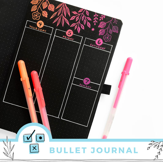 Introducing the BLACKOUT! Book - Black Page Dot Grid Journal