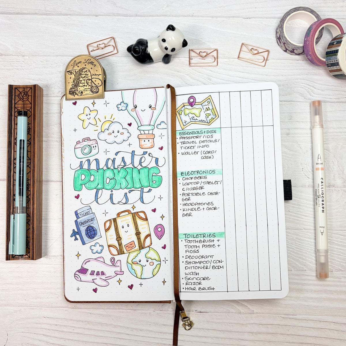 How to Create the Ultimate Master Packing Checklist in Your Bullet Journal