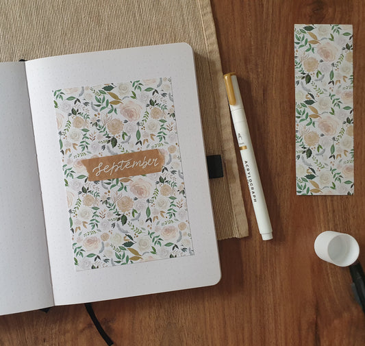 Simple Bullet Journal Cover Page Idea | Bullet Journal Theme Idea