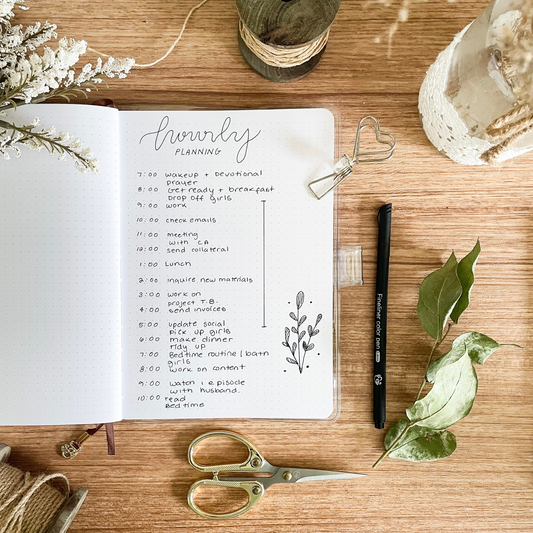 How & Why To Try Hourly Planning | Planning Spread Ideas