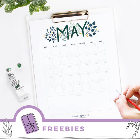 May 2019 Calendar Freebie