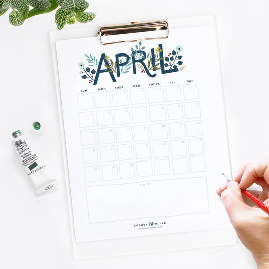 April 2019 Calendar - Free Printable