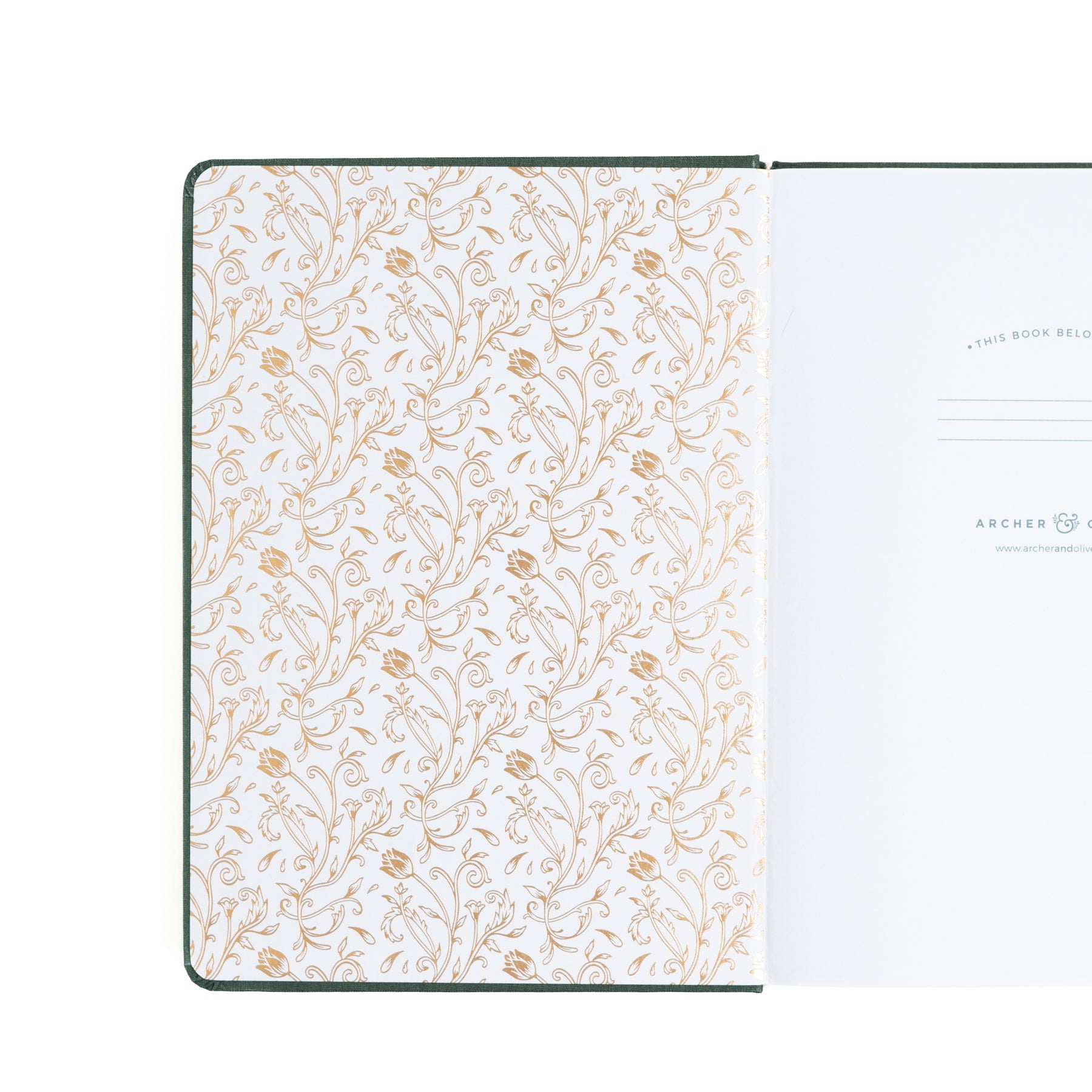 Antique Floral: Dot Grid Notebook - Archer and Olive