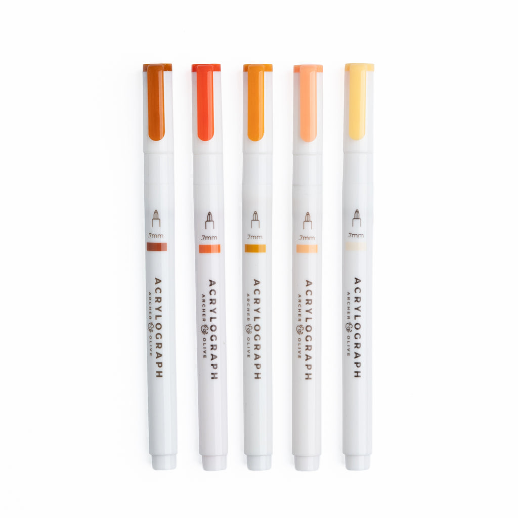 Burnt Orange Hues Set - Archer and Olive