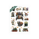 Printable witchy sticker set with potions, cauldrons & spellbooks.