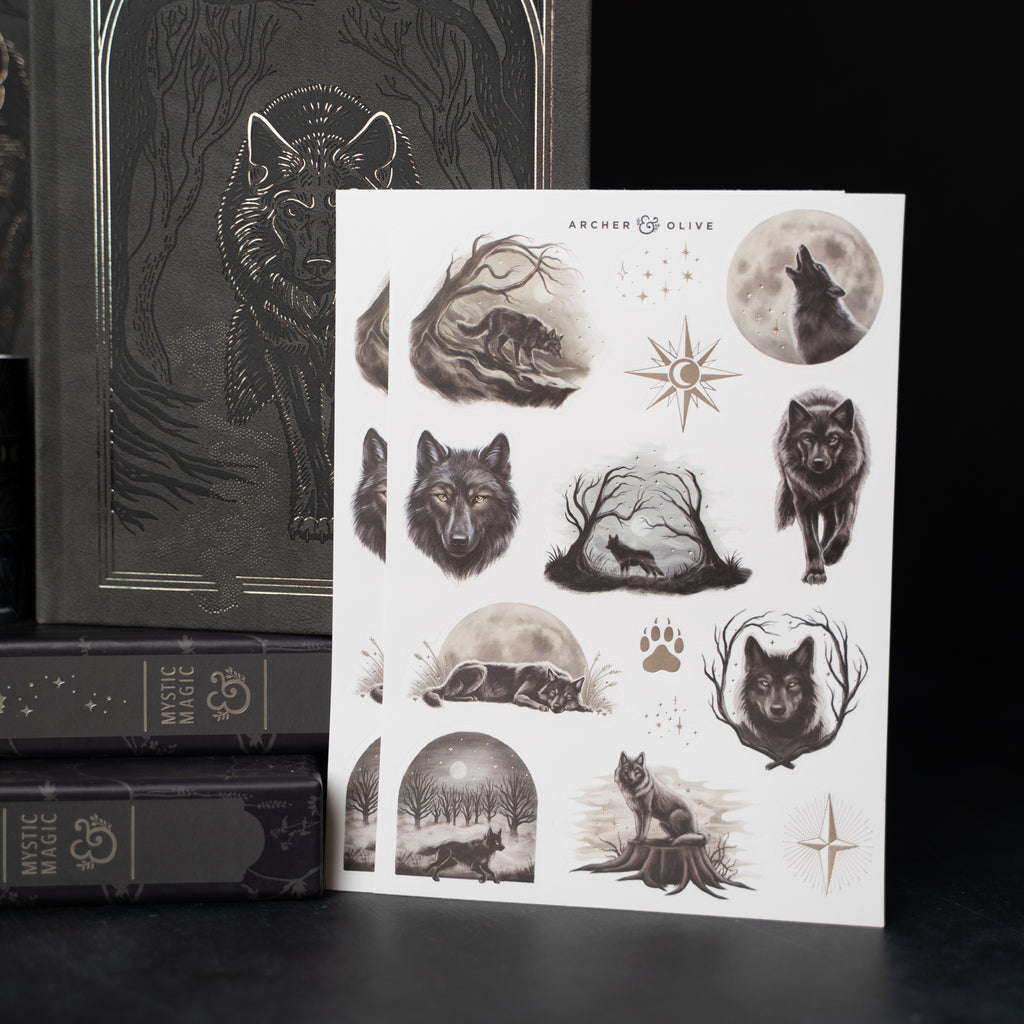 Wolf in the Night | Sticker Set
