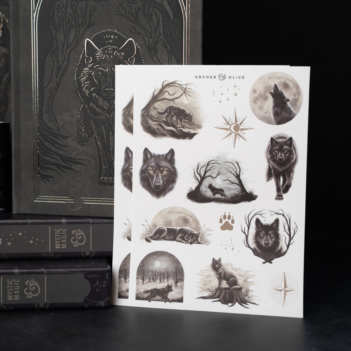 Wolf in the Night | Sticker Set