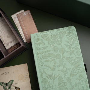 BB318 TN Notebook: Botanical Butterfly - Archer and Olive