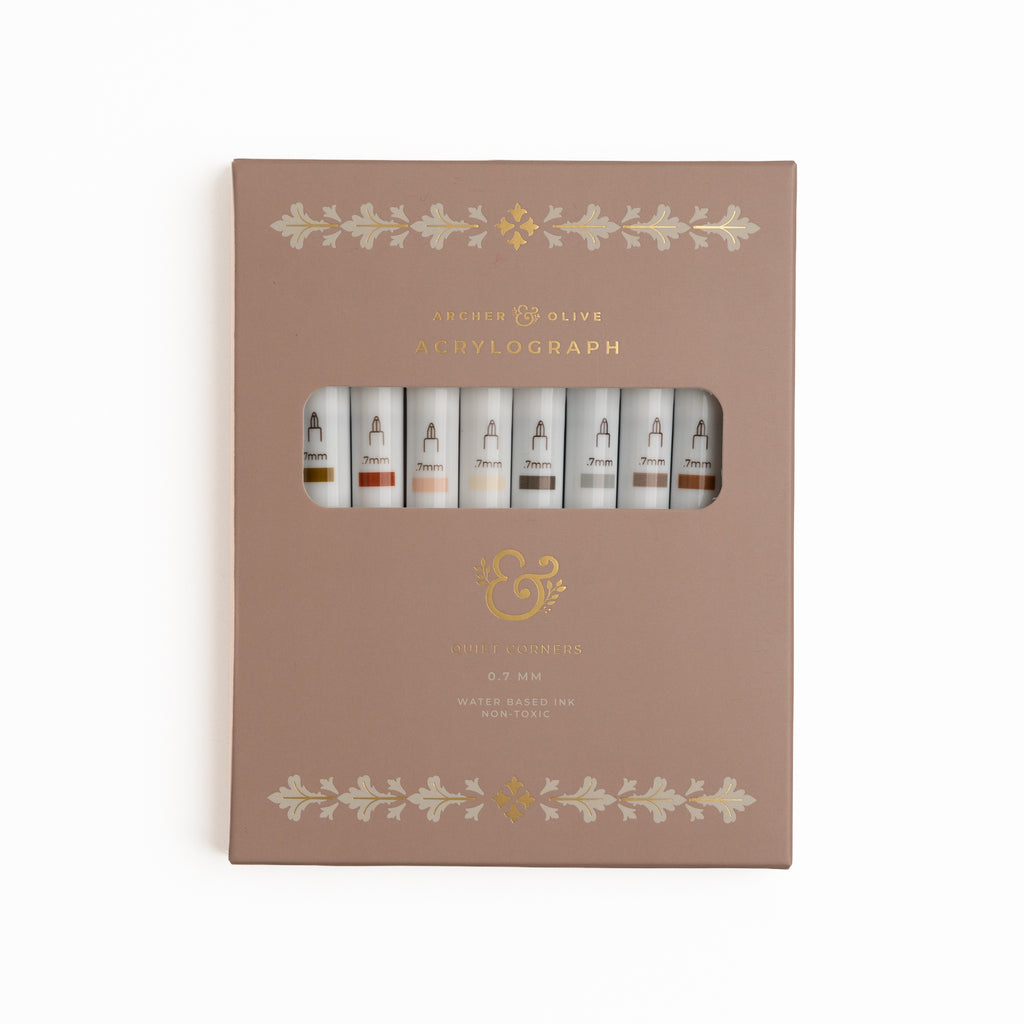 Quiet Corners Acrylograph Pens | Set of 10