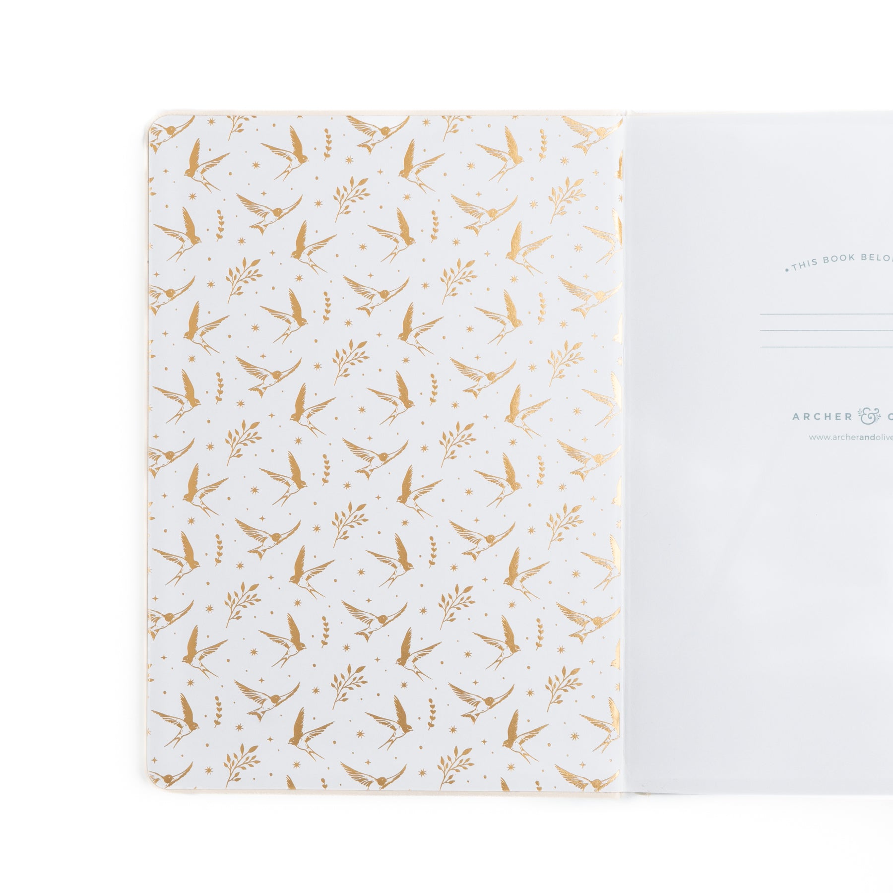 8x8 Swallows: Dot Grid Notebook - Archer and Olive