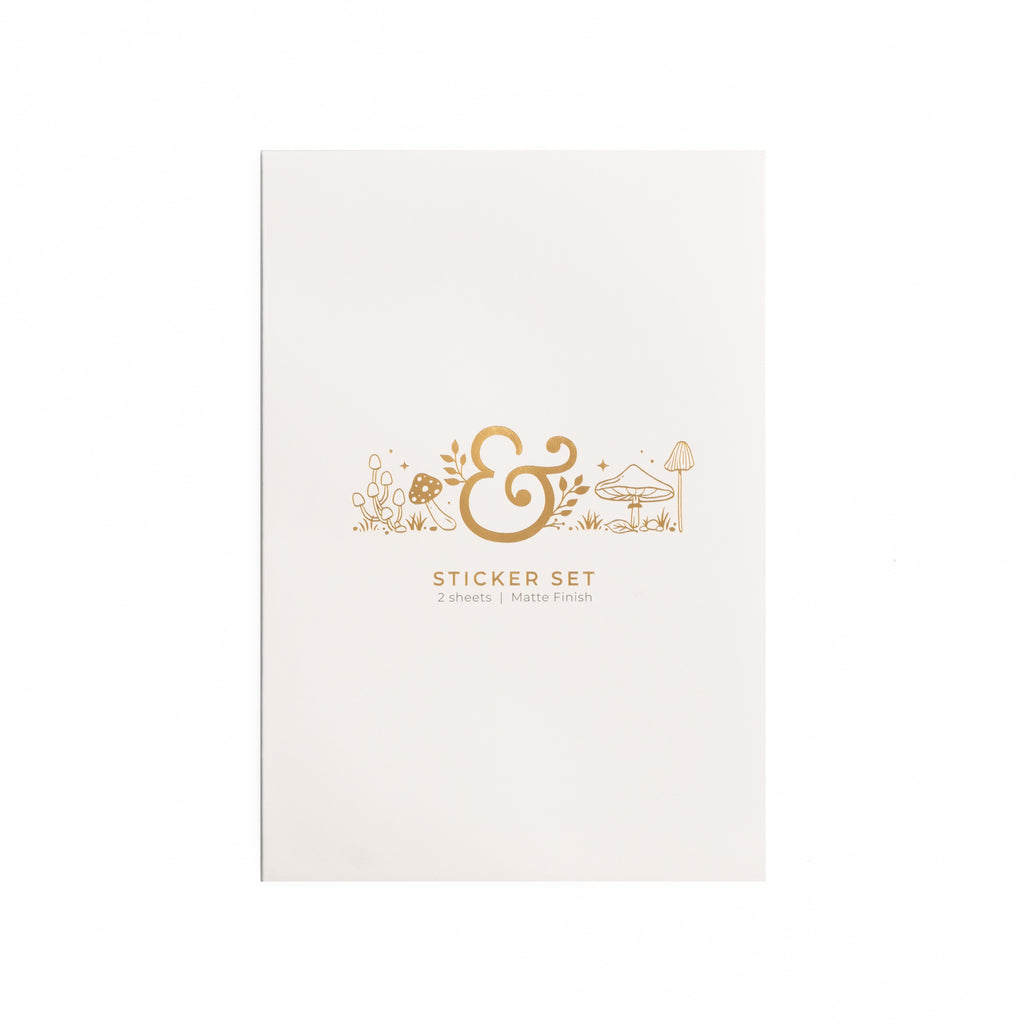 Mushroom Monarch Sticker Set - Archer and Olive