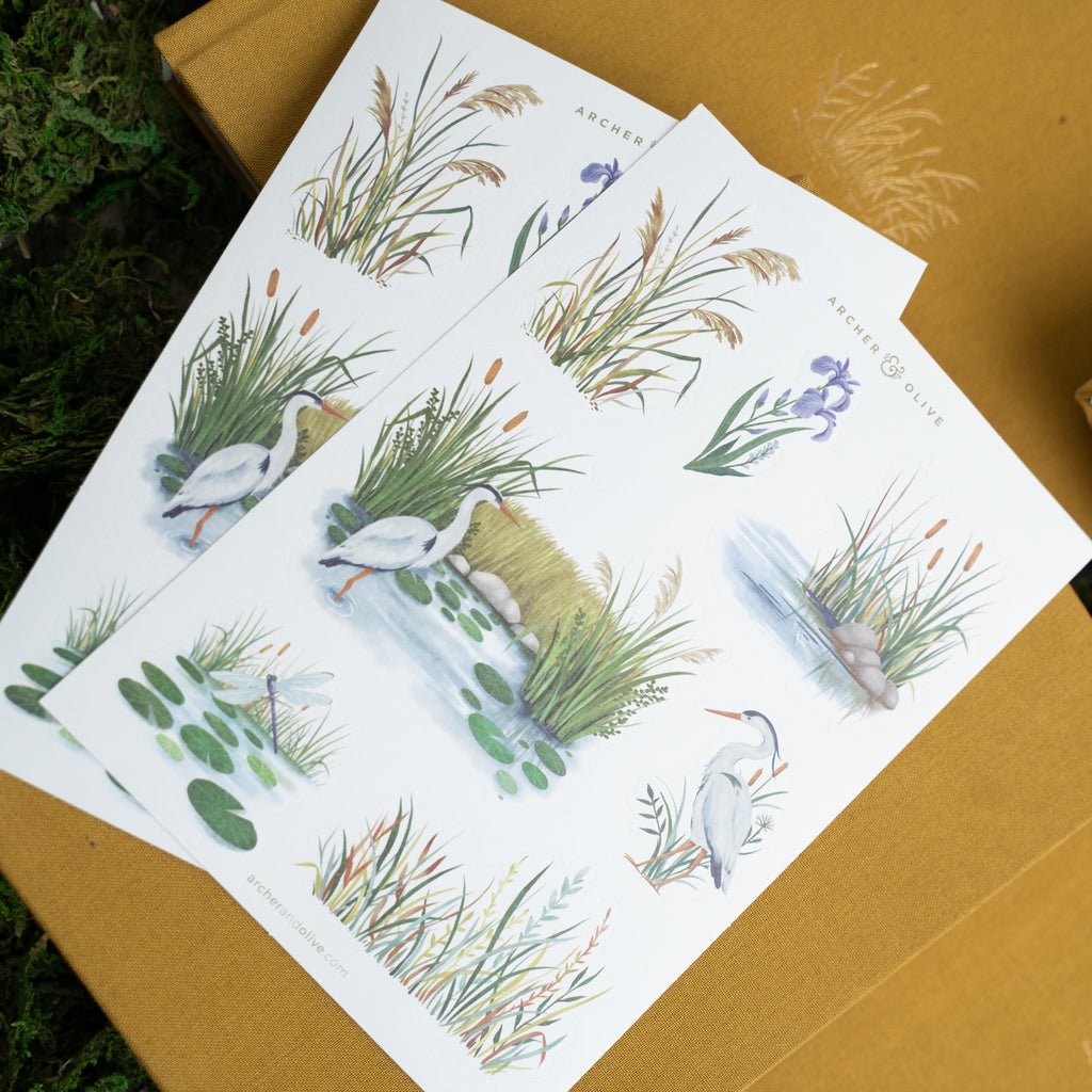 Gentle Breeze Sticker Set - Archer and Olive