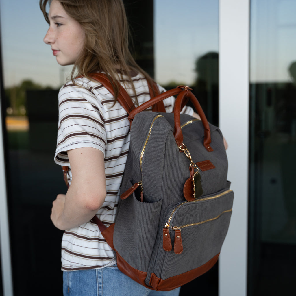 Quiet Corners Backpack in Gray