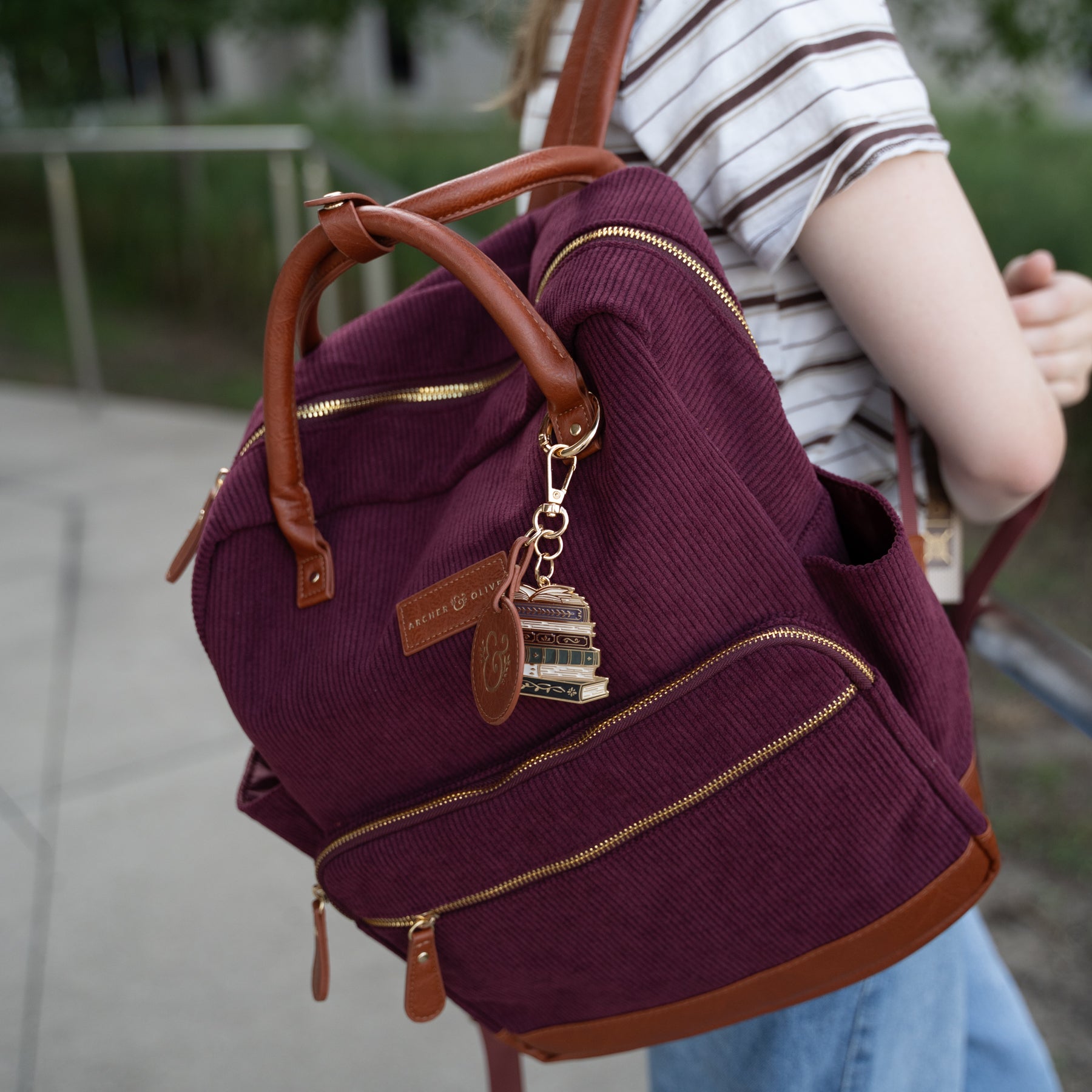 Quiet Corners Backpack In Maroon