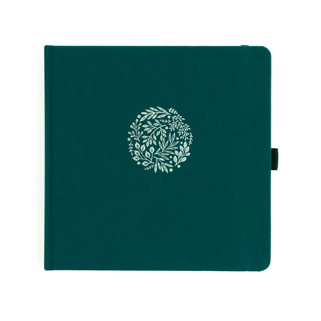 8X8 Signature Floral: Dot Grid Notebook - Archer and Olive