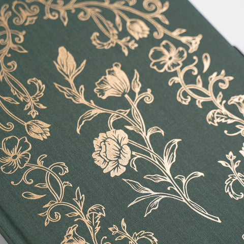 8x8 Antique Floral: Dot Grid Notebook