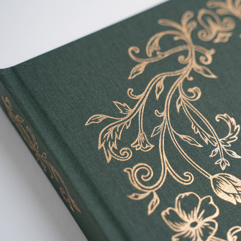 8x8 Antique Floral: Dot Grid Notebook