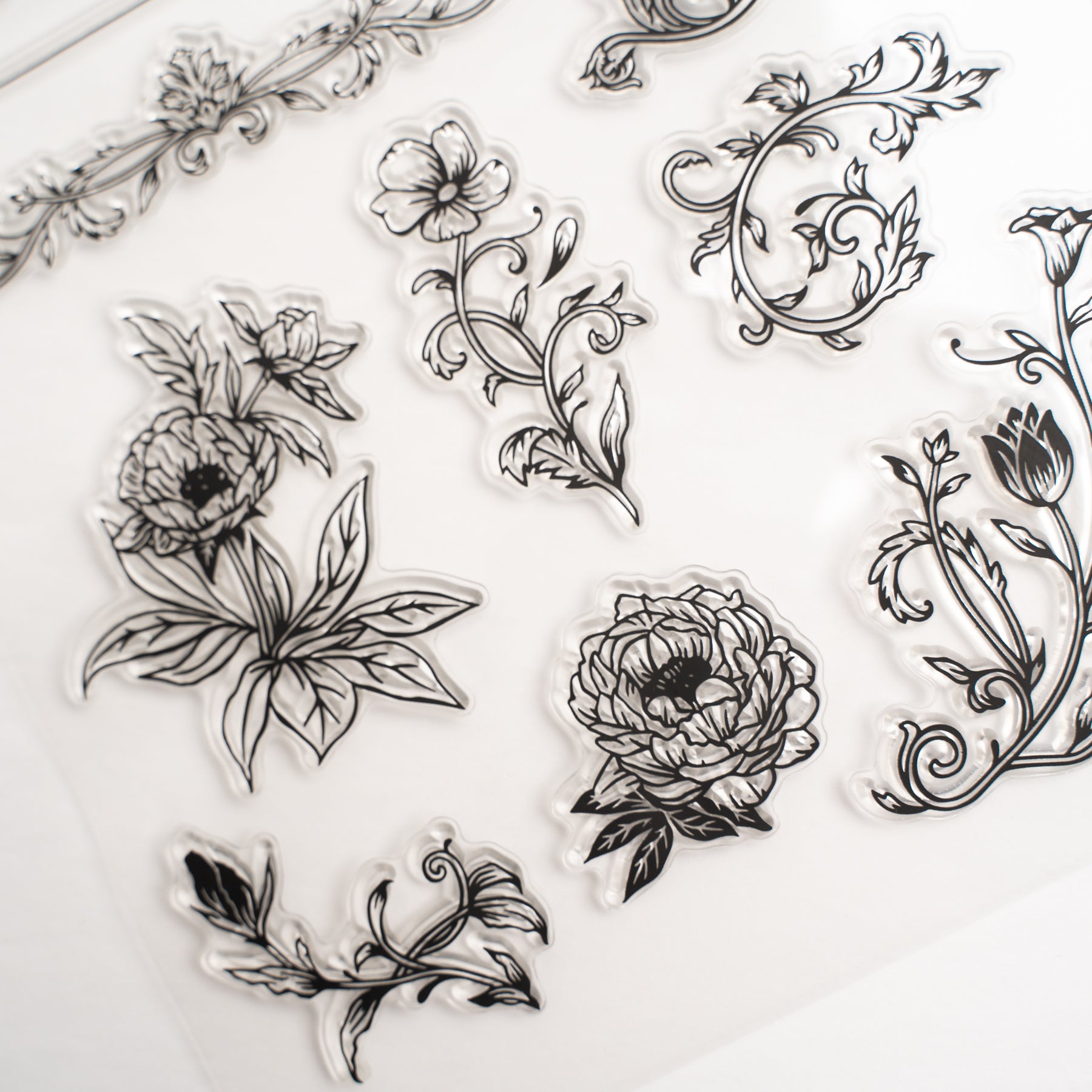 Antique Floral Stamp Set - Archer and Olive