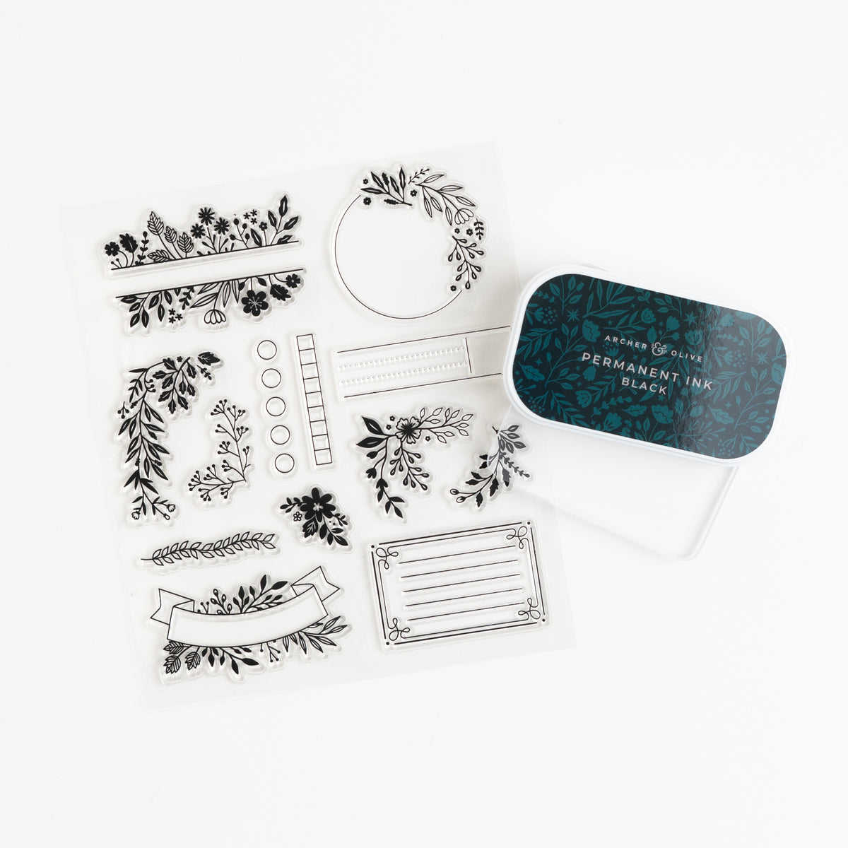 Signature Floral Stamp Set - Archer and Olive