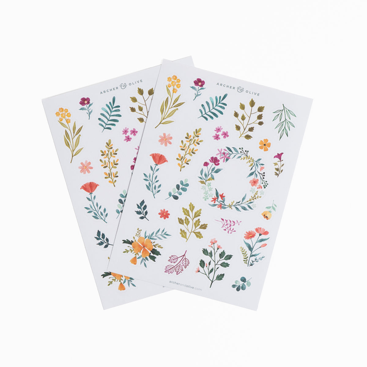 Signature Floral Sticker Set | Archer and Olive