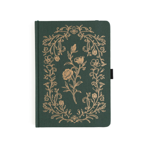 B5 Antique Floral: Dot Grid Notebook - Archer and Olive