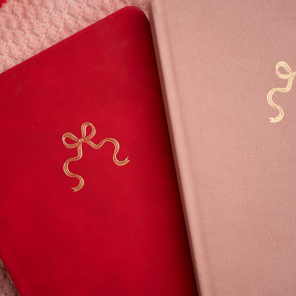 DOORBUSTER | Bow in Red - Dot Grid Notebook - 128 pages