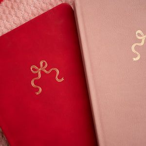 DOORBUSTER | Bow in Red - Dot Grid Notebook - 128 pages