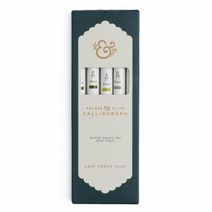 Leaf Green Hues Set - Archer and Olive