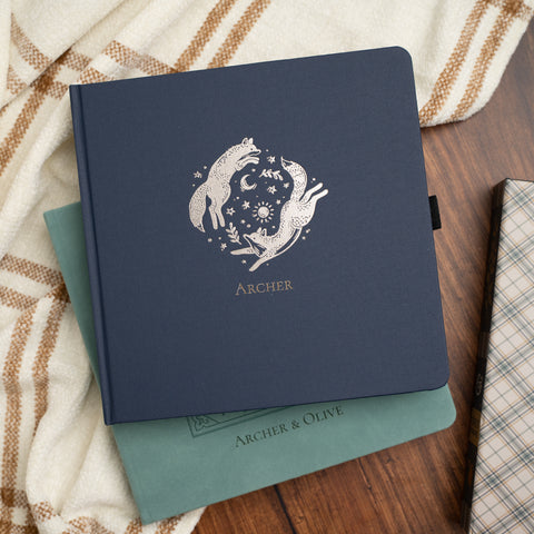 Forest Foxes Dot Grid Notebook