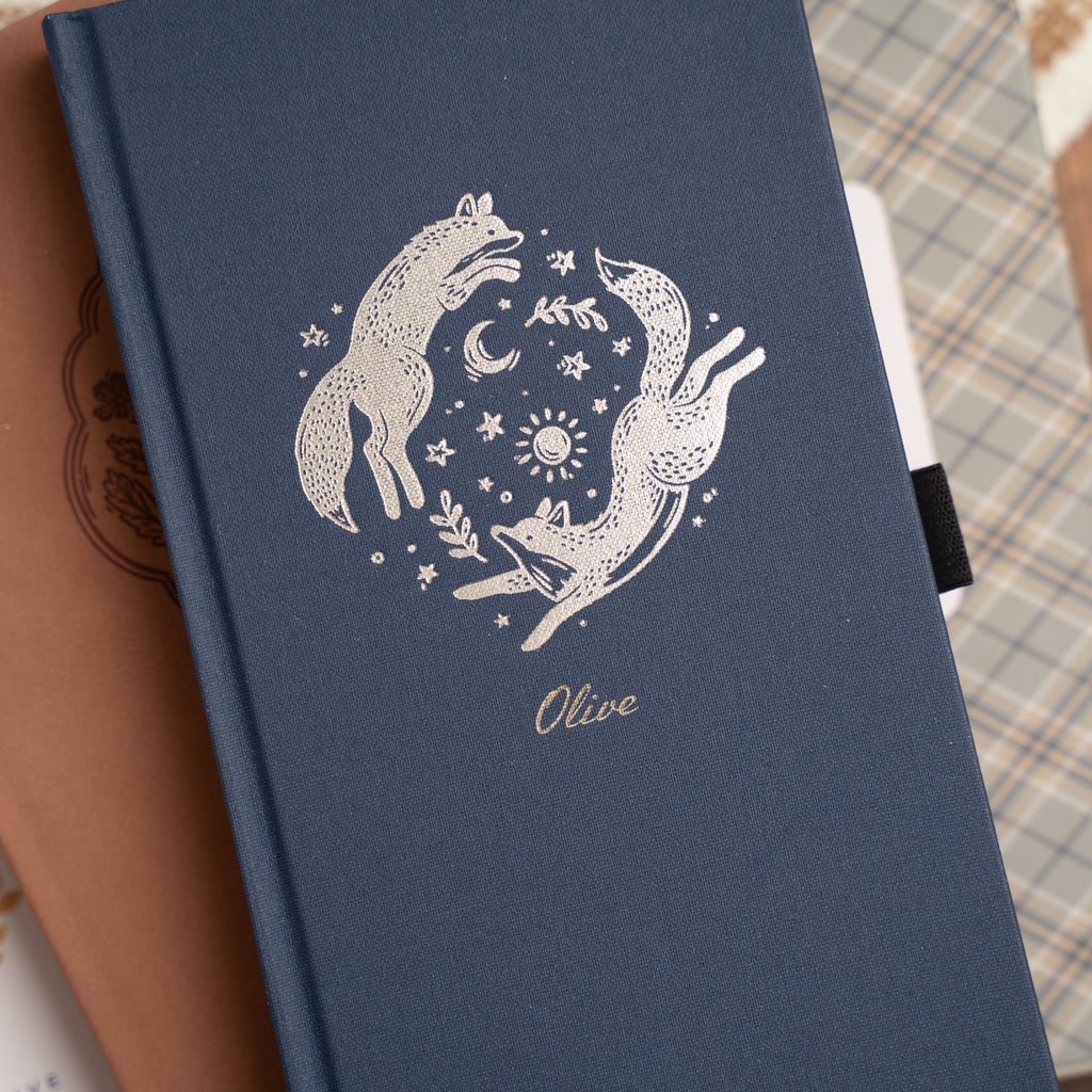 Forest Foxes Dot Grid Notebook - Archer and Olive