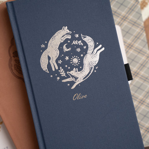 Forest Foxes Dot Grid Notebook