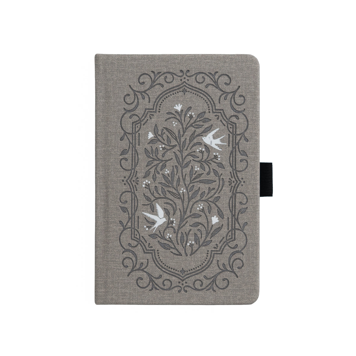 Songbird in Warm Gray Dot Grid Notebook