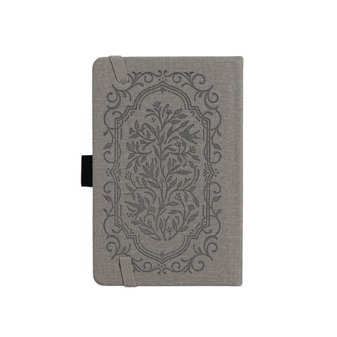 Songbird in Warm Gray Dot Grid Notebook