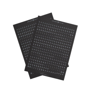 Ink & Type Alpha Sticker Set - Archer and Olive