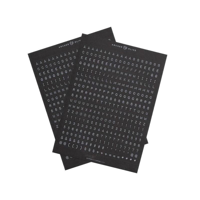 Ink & Type Alpha Sticker Set - Archer and Olive