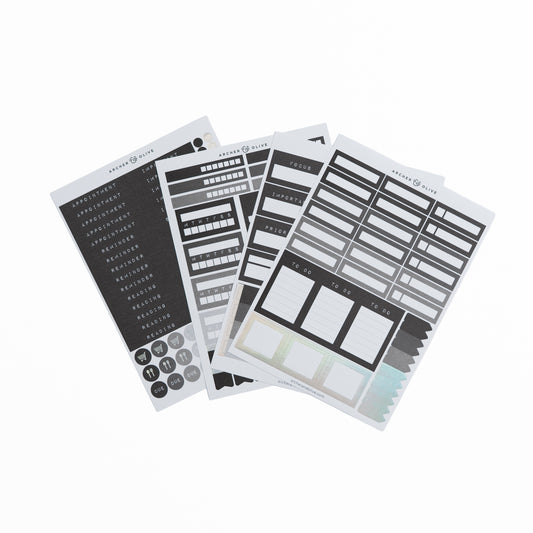 Ink & Type Planning Sticker Set - Archer and Olive