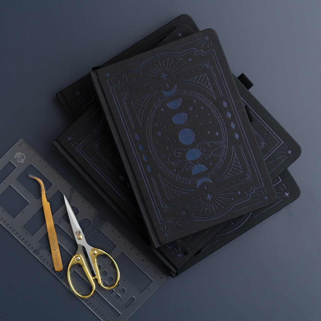 A5 Wonderstruck Blackout: Dot Grid Notebook - Archer and Olive